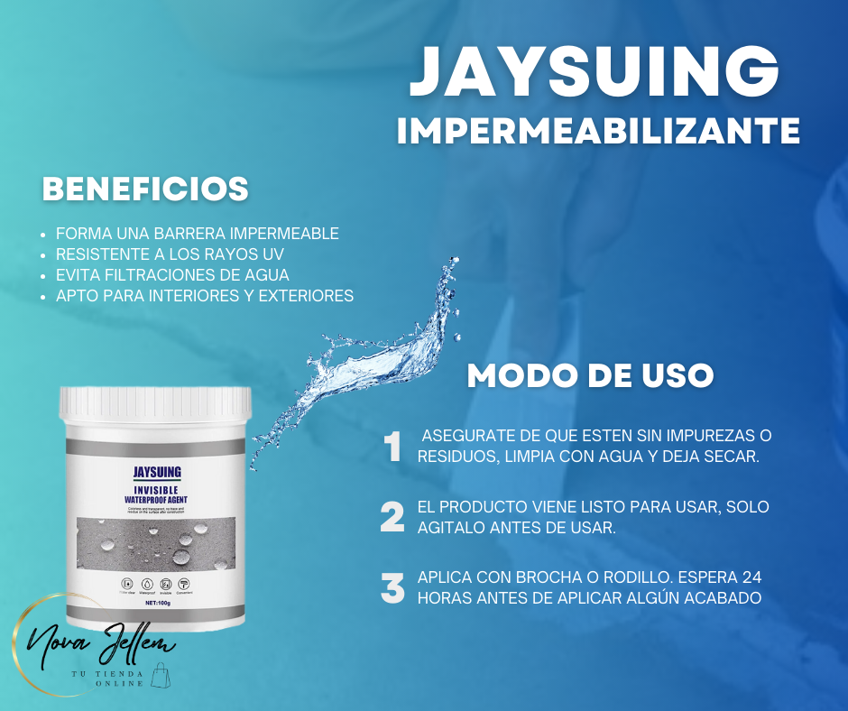 JAYSUING ™ - SELLADOR IMPERMEABLE INVISIBLE - Nova Jellem