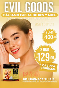 EVIL GOODS® - Bálsamo de miel y sebo de res Anti-Envejecimiento